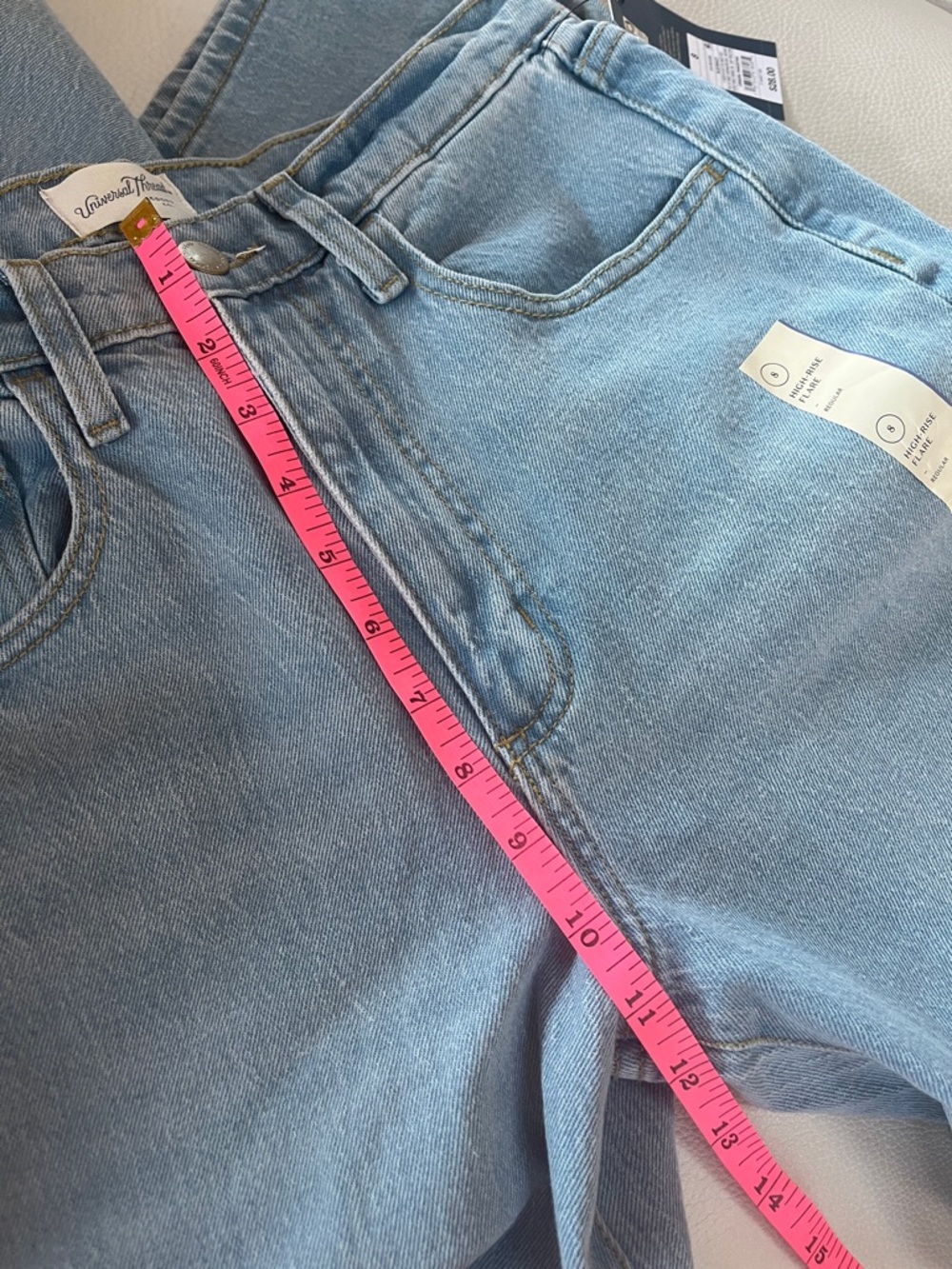 Modern Light Blue Women's Flared Jeans - Picture 8 of 9
